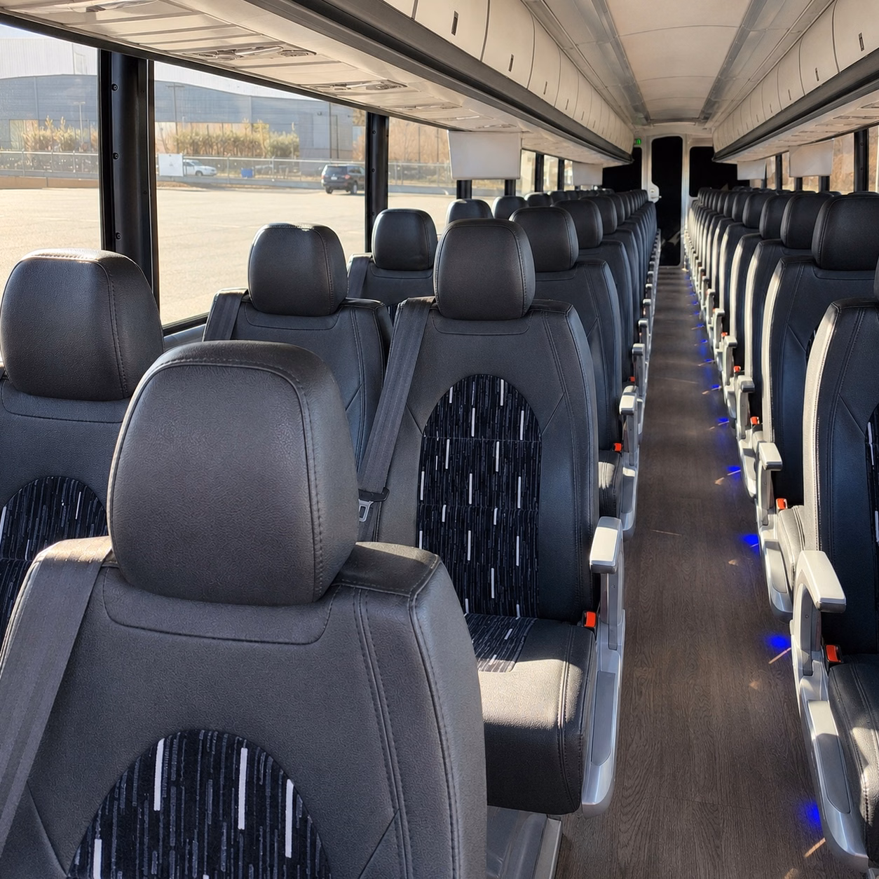 carlsbad charter bus rental interior